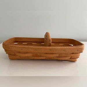 Longaberger basket with wooden divider